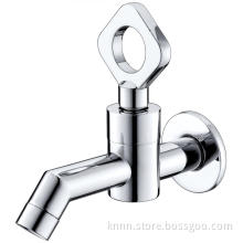 Chrome Plated Wall Mounted Washing Machine Faucet